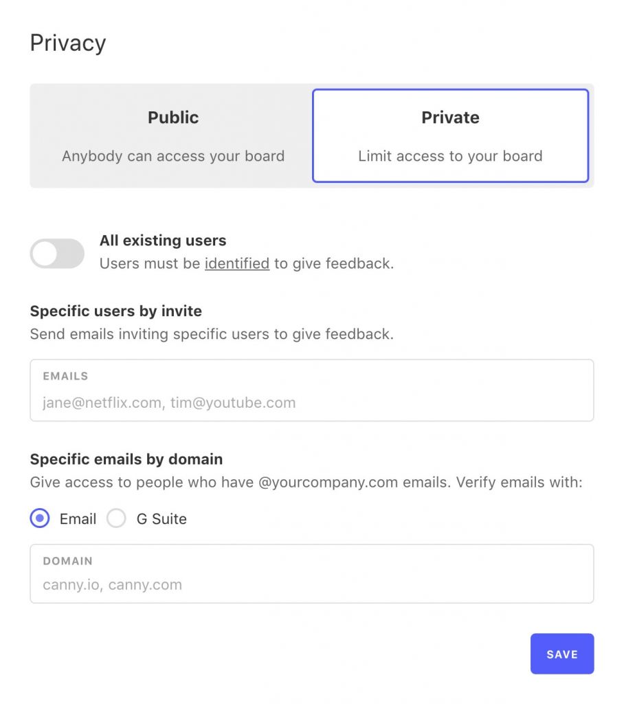 Modern feature voting tools protect your privacy